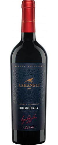 Вино Асканели Хванчкара красное полусладкое 0.75 л 12% (4860053010076)