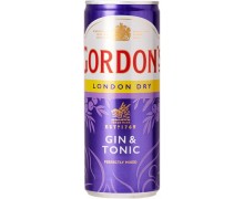 Напиток слабоалкогольный Gordon's Gin+Tonic 6,4% 0,25 л (5000289925051)