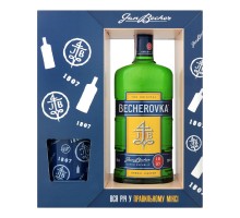 Ликер Becherovka Бехеровка + бокал 38% 0,7л