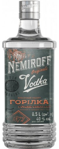 Водка Nemiroff Оригинал 0.5 л 40% (4820181420611) 