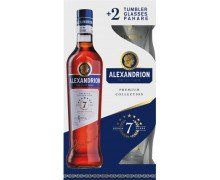 Бренди Alexandrion 7 летний 0.7 л + 2 стакана (5942122001402) Бренди Alexandrion 7 летний 0.7 л + 2 стакана (5942122001402)