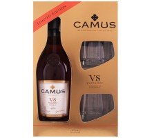 Camus VS Elegance 40% 0.7 в коробке c 2-мя бокалами (3028130068698)