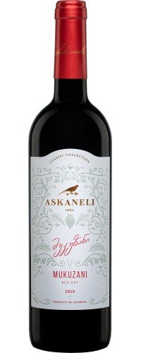 Вино Асканели Мукузани красное сухое 0.75 л 13% (4860053010045)