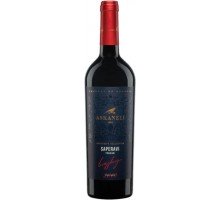 Вино Асканели Саперави Премиум красное сухое 0.75 л 11-12% (4860053011684)