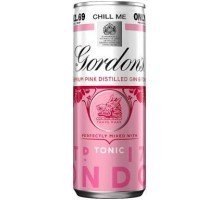 Напиток слабоалкогольный Gordon’s Pink Gin+Tonic 6,4% 0,25 л (5000289929936)