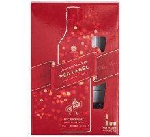 Виски Johnnie Walker Red label 4 года выдержки 0.7 л 40% с 2-мя стаканами (5000267175492)