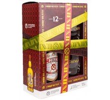 Виски Chivas Regal 12 лет 0.7 л в коробке с двумя стаканами (5000299601884)