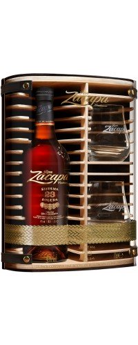 Rum Zacapa Cent 23 years of aging 0.7 l 40% in a gift box with two glasses (5010103998376)