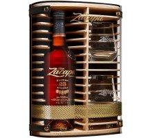 Ром Zacapa Cent 23 года выдержки 0.7 л 40% в подарочной упаковке с двумя бокалами (5010103998376)