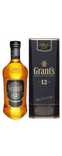 Виски Grant's 12 лет выдержки 0.75 л 40% в коробке (5010327115023)