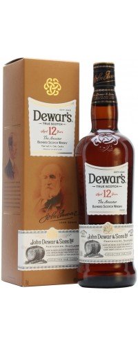 Виски Дьюарс (Dewar's) 12-летний в подарочной коробке 40% 1.0л