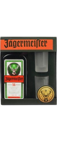 Ликер Jagermeister 35% 0.7л + Рюмки
