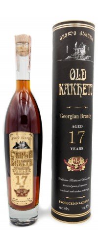 Грузинський коньяк Старий Кахеті 17 річний в тубусі (4860013082228)