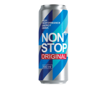 Упаковка безалкогольного напитка Non Stop Energy Original 0.5 л х 12 банок (4820097890324)