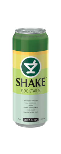Упаковка слабоалкогольного напитка SHAKE Bora Bora 7 % 0.5 л х 12 банок (4820097891680) 