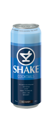 Упаковка слабоалкогольного напитка SHAKE Ice Baby 7% 0.5 л х 12 банок (4820097897811) 