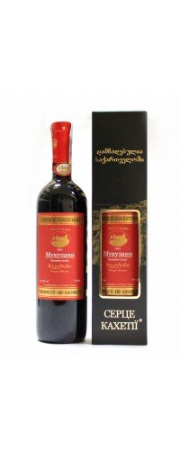 Вино Сердце Кахетии Мукузани красное сухое 0.75 л 12% (4820135490066)