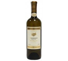 Вино Сердце Кахетии Цинандали белое сухое 0.75 л 12% (4820135490042)