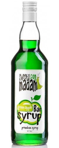 Сироп коктейльный Sweet Madam Зелёное Яблоко 0.7л