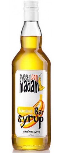 Сироп коктейльний Sweet Madam Жовтий банан 0.7л