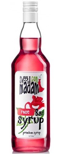 Сироп коктейльный Sweet Madam Роза 0,7л