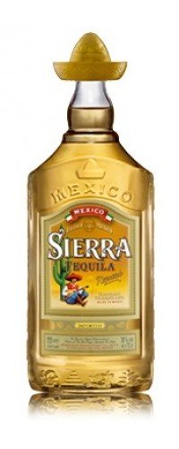 Текила Sierra Reposado Gold миниатюрка 0,04л