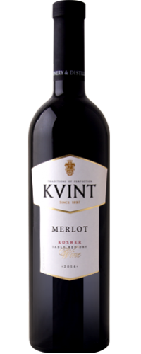 Вино Kvint Мерло кошерное красное сухое 0.75 л 14.3% (4840709003140)