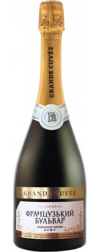 Вино игристое Французский бульвар Grande cuvee брют белое 0.75 л 10.5-12.5% (4820004380429) 