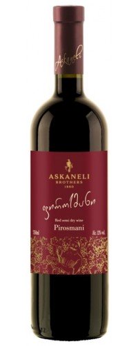 Вино Асканели Пиросмани красное полусухое 0.75 л 12% (4860053014883)