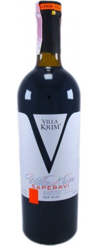 Вино Villa Krim Саперави красное сухое 0.75л 10-13% (4820024225014)