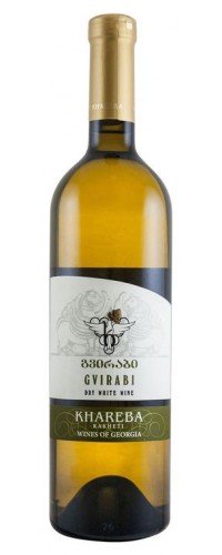 Вино Khareba Ркацителі-Гвірабі біле сухе 0.75 л 11.5-12.5% ​​(4860001191765)
