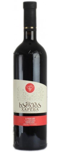Вино Khareba Саперави Гвираби красное сухое 0.75 л 12.5-13.5% (4860001191758) 