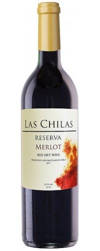 Вино красное сухое Las Chilas Reserva Merlot 0,75л