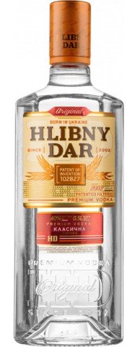 Водка Хлібний Дар Класична 40% 1л (4820080722045)