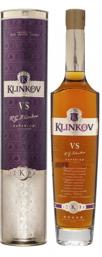 Коньяк Klinkov VS в тубусе 5 лет выдержки 0.5 л 40% (4820073560159)