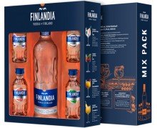 Горілка Finlandia 0.5 л 40% + 4 смакові мініатюри (5099873703182)
