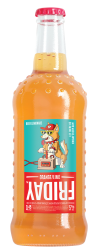 Пивний лимонад Friday апельсин / лайм 0.45 л 5% (4820097898139)
