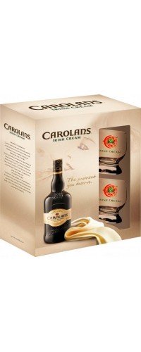 Ликер Carolans +2 стакана 17% 0,7 л