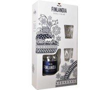 Finlandia Vodka + 2 shot glasses 0.7L (6412709121773)