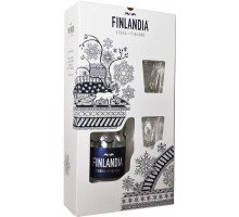 Водка Финляндия 0.7 л 40% с 2-мя рюмками (6412709121773)