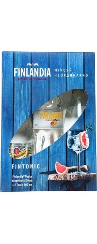 Водка Финляндия (Finlandia) Грейпфрут 0.5 л 37.5% + Швепс (5099873713655)