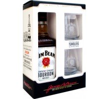 Виски Jim Beam 0.7 л + 2 бокала (5060045585714)