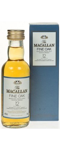 Виски Macallan Fine Oak 12 лет 0.05 л 40% (5010314049102)