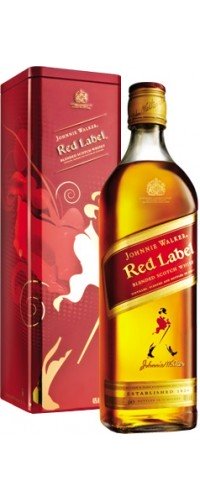 Виски Johnnie Walker Red label выдержка 4 года 0.7 л 40% в металлической упаковке (5000267177236)
