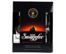 Виски Old Smuggler 0,7л + 2 стакана в коробке