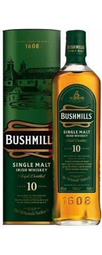 Виски Bushmills (Бушмиллс) Single Malt 10 yo 40% 0,7л