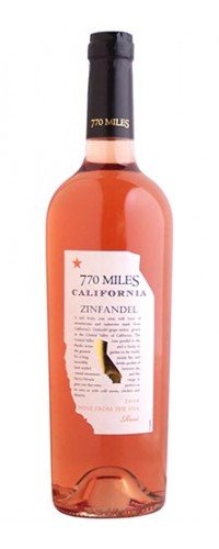 Вино 770 Miles Zinfandel Rose розовое полусухое 0.75 л 10.5% (3263280102414) 