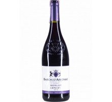 Вино Барон д'Ариньяк Мерло красное полусладкое 0.75л (3263280115926)