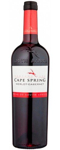 Вино Cape Spring Merlot-Cabernet красное сухое 0.75 л 14% (3263286355302)