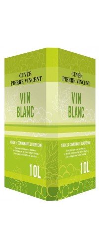 Вино белое сухое Cuvee Pierre Vincent Vin Blanc 10л
